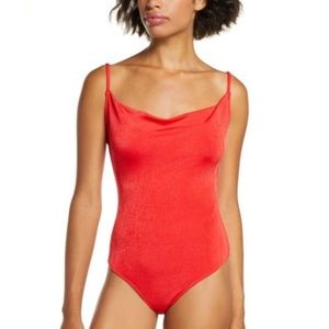 Free People Cowls In The Club Bodysuit Size XS